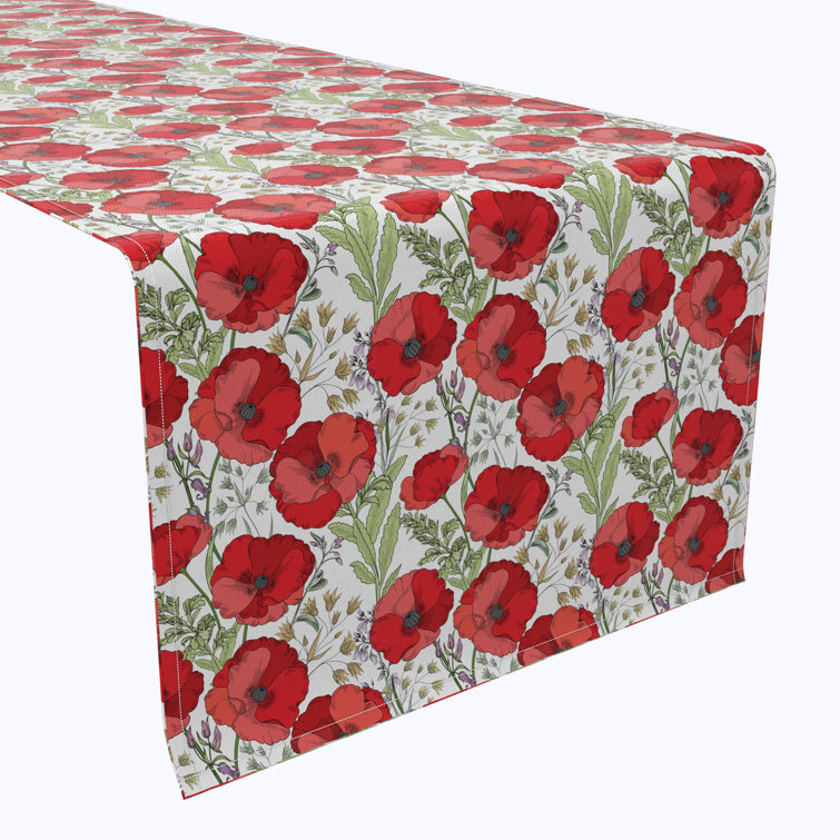 Red Barrel Studio® Daerion Rectangular Floral Mother's Day Table Runner
